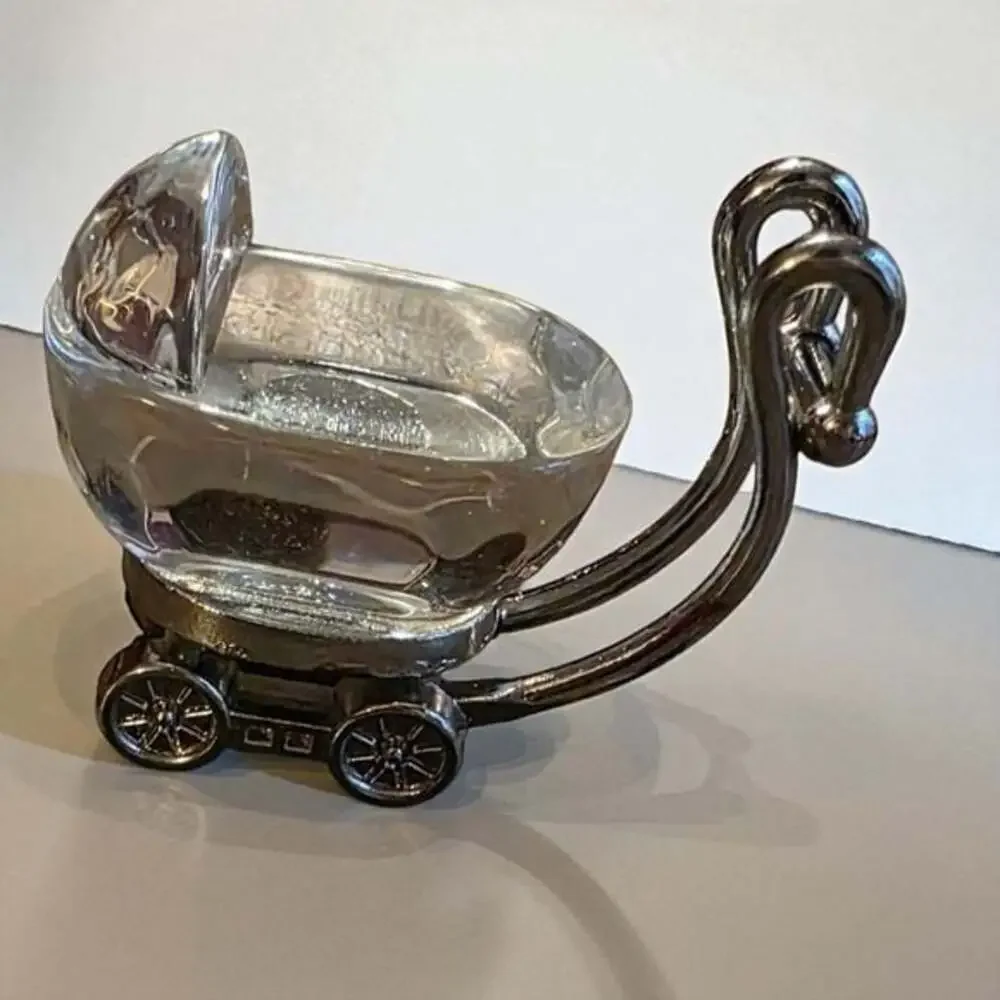 Swarovski Silver Baby Carriage